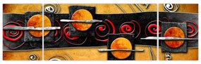 Abstrakcyjny obraz - Planety (170x50 cm)
