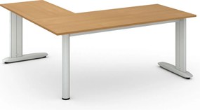 Narożne biurko PRIMO FLEXIBLE, 180x180 cm, buk