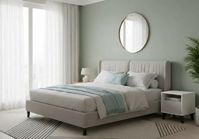 Skandynawski stolik nocny z szufladą biały + kaszmir W0-P34