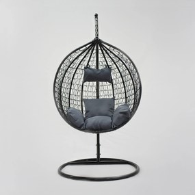 Fotel wiszący kokon Marius czarny PATIO