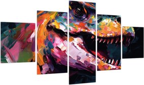 Obraz - Dinozaur, malarstwo (125x70 cm)
