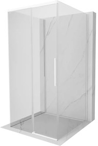 Mexen Rox-3S kabina prysznicowa 3-ścienna rozsuwana 120 x 120 cm, transparent, biała - 8C2-120-120-20-00-3S