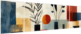 Obraz - Kubistyczne wazony (170x50 cm)