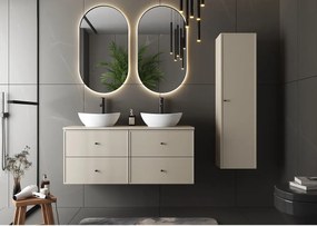 Kaszmirowy Zestaw do Łazienki 120cm Szafka z Blatem Marco