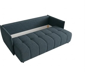 Rozkładana 3-osobowa sofa VELORA 215x103 cm, ciemnoniebieska