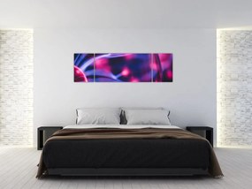 Abstrakcyjny fioletowy obraz (170x50 cm)
