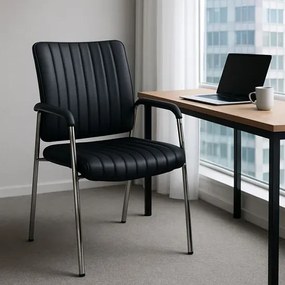 Fotel Konferencyjny Czarny K1-E71