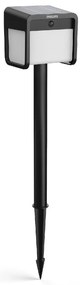 Słupek Philips Ezra UltraEfficient Solar LED z czujnikiem, czarny, 1,8 W, 250/25 lm, 3000 K