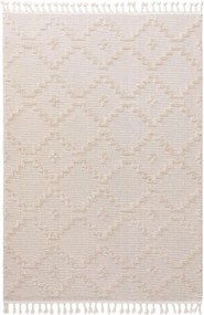 Kremowy dywan Oyo A z geometrycznym wzorem