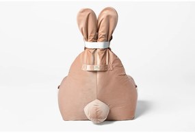 Jasnoróżowy dziecięcy worek do siedzenia Funny Bunny – The Brooklyn Kids