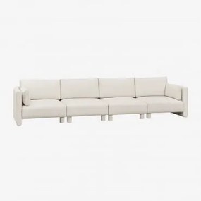4-częściowa Modułowa Sofa Z Tkaniny Artemisa Bouclé Tkanina Bouclé W Kolorze Kremowo-beżowym - Sklum