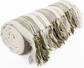 Zielony bawełniany koc 150x200 cm Indira – Tiseco Home Studio