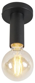 Nowoczesna lampa sufitowa czarna - FacilDesignerski Oswietlenie wewnetrzne