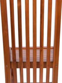 Krzesła teakowe Divero BOLERO, składane, 2 sztuki