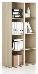 Regał FRAME, dolny, 2 kolumny, 1735 x 872 x 450 mm, dąb naturalny