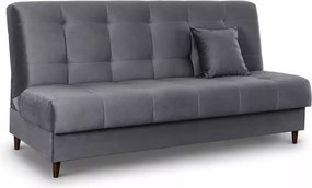 Sofa rozkładana Cypria z pojemnikiem na pościel i funkcją spania – welur Paros, elegancka