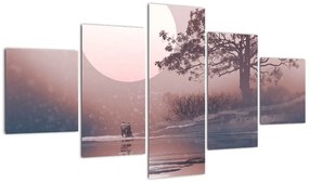 Obraz - Zakochana para (125x70 cm)