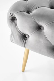 Pikowana velvetowa ławka Athena
