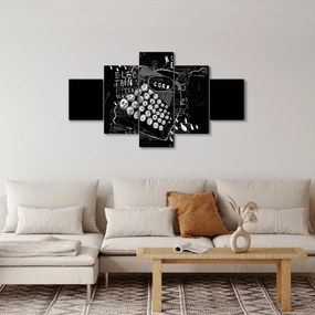 Obraz - Rysunek w stylu Banksy (125x70 cm)