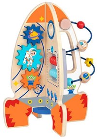 Tooky toy duża drewniana zabawka edukacyjna wielofunkcyjna rakieta