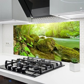 Panel Szklany do Kuchni Spokój Płynącej Wody