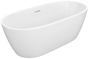 Wanna wolnostojąca biała - 250 l - Akryl - 170 x 76 x 58 cm - YAMISA