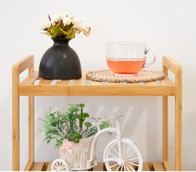 PROMOCJA Szary bambusowy kosz na pranie SOBIKON II. jakość