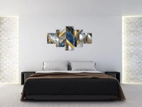 Obraz abstrakcji artystycznej (125x70 cm)