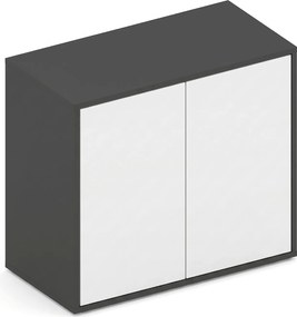 Szafka biurowa FUTURE, 1 półka, 800 x 400 x 710 mm, grafit