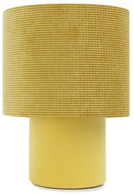 Musztardowa lampka nocna welurowa 2X A339 R8-A25