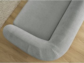 Ciemnoszara rozkładana sofa z tkaniny szenilowej 228 cm Neyo – Bobochic Paris