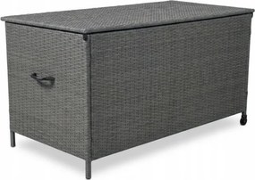 Skrzynia ogrodowa z technorattanu XL-SD-XL, 166x76x80 cm, kolor szary