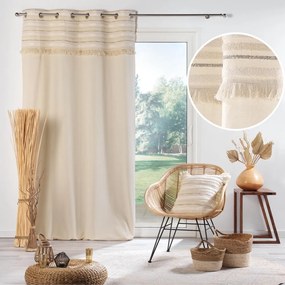 Bawełniana zasłona w naturalnym kolorze 140x240 cm Atlas – douceur d'intérieur