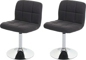 Krzesło do jadalni Cadiz (zestaw 2 sztuk),  ciemnoszary