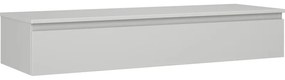 Mexen Orio szafka łazienkowa podumywalkowa 140 cm z blatem, 1 szuflada, szara mat - 91A10-14023-1-BFC62
