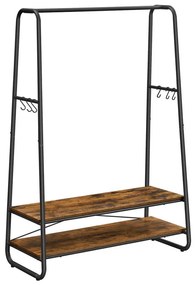 Wieszak stojący LINEA brązowy/czarny