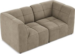 Brązowa aksamitna sofa 180 cm Aloha – Makamii