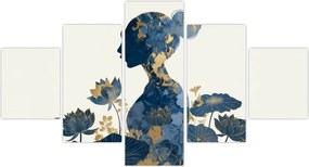 Obraz - Marmurowy profil kobiety (125x70 cm)