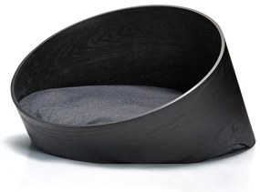Czarne legowisko dla czworonoga 75x60 cm Covo Ash Black/Anthracite S – MiaCara