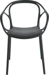 Zestaw 2 współczesnych sedianów „Mistral”, a następnie pranzo in polipropilene versatili cm 57x55 80h