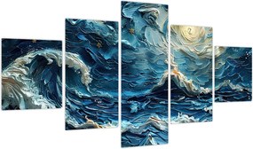 Obraz - Malowanie nieba i morza (125x70 cm)