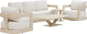 Luksusowy zestaw aluminiowy dla 5 osób ELYSIUM (beżowy)