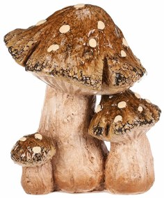 Jesienne dekoracje Grzyby, 13 x 10 x 14 cm, żywica