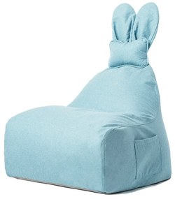 Niebieski worek do siedzenia dla dzieci The Brooklyn Kids Funny Bunny