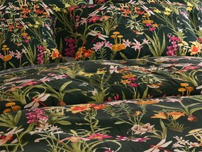 PrzytulneMieszkanie.pl PrzytulneMieszkanie.pl Pościel z mikrofibry MYSTIC GARDEN ciemnozielona Rozmiar pościeli: 2 szt 70 x 90 cm | 200 x 220 cm