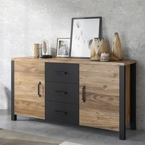 Komoda OLIVIERO 147 cm do Salonu Sypialni Odcienie brązu