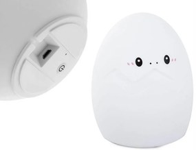 LED dziecięca lampka nocna GEPI 12,5 cm, biała