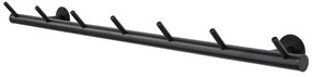 Czarny metalowy wieszak ścienny 80 cm Odin – Spinder Design
