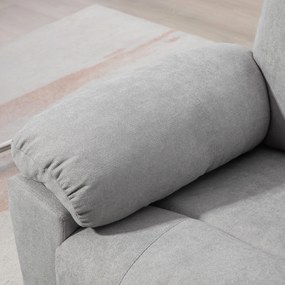 HOMCOM Fotel masażer dla seniorów z funkcją wstawania 8 punktów masażu pilot boczne kieszenie szary 89cm x 99cm x 103cm | Aosom PL