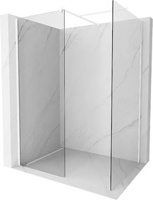 Mexen Kioto ścianka prysznicowa Walk-in 180 x 110 cm, transparent, biała - 800-180-202-20-00-110